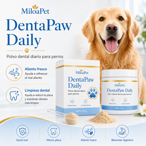 DentaPaw Daily - Polvo dental diario para perros