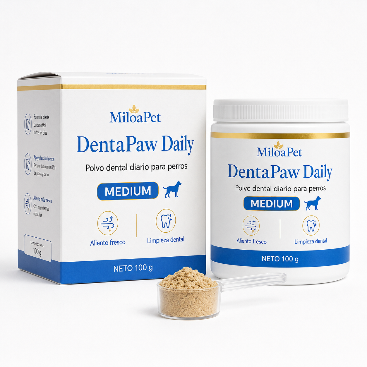 DentaPaw Daily - Polvo dental diario para perros