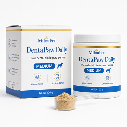 DentaPaw Daily - Polvo dental diario para perros