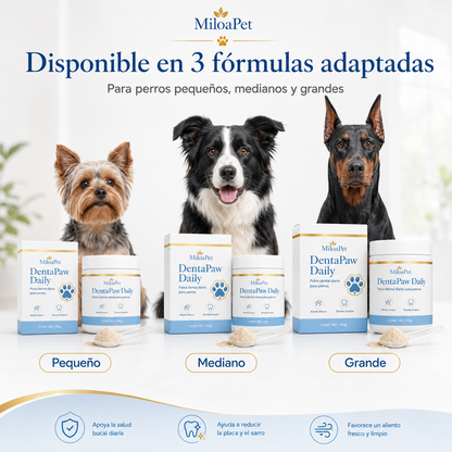 DentaPaw Daily - Polvo dental diario para perros