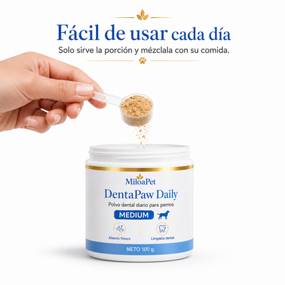 DentaPaw Daily - Polvo dental diario para perros